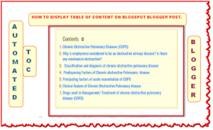 Add fancy automated Table of Content in Blog post Add table of content in Blogger